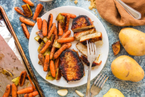 Sheet Pan Brown Sugar Garlic Pork Chops-5-1