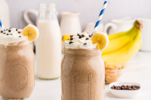 Peanut Butter Banana Smoothie Shake -5