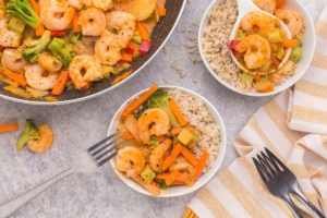 B) Curry Shrimp and Veggies – 5