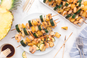 E) Grilled Teriyaki Shrimp Kabobs – 5